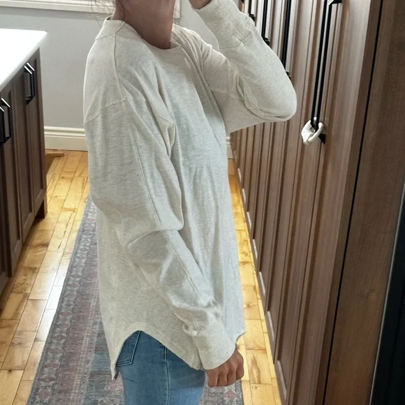 NWT: aerie long sleeve oversized boyfriend t shirt | xxs - Picture 9 of 9
